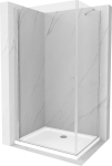 Mexen Pretoria avatav du&scaron;ikabiin 80 x 120 cm, l&auml;bipaistev, kroom + Flat alus - 852-080-120-01-00-4010, 80 x 120 cm
