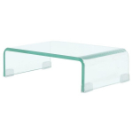 vidaXL telerialus klaasist 40 x 25 x 11 cm l&auml;bipaistev