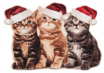Uksematt Hanse Home Printy Christmas Cats, 45x64 cm