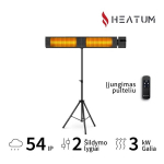 Heatum H3000R EMPIRE infrapuna soojuskiirgur koos statiiviga
