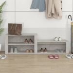 vidaXL kingakapp, betoonhall, 150 x 35 x 45 cm, tehispuit