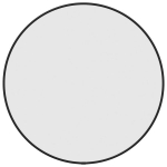 vidaXL seinapeegel, must, &Oslash; 50 cm, &uuml;mmargune, Juoda