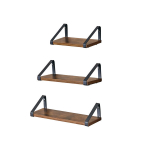 Seinariiulite komplekt, 3 osa, pruun/must