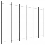 vidaXL 6 paneeliga sirm, valge, 300x200 cm, kangas