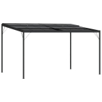 vidaXL katusega varjualune, antratsiit, 4x3x2,5 m, alumiinium ja teras