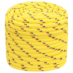 vidaXL paadik&ouml;is, kollane, 18 mm, 100 m, pol&uuml;prop&uuml;leen