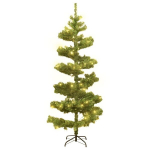 vidaXL spiraalne kunstkuusk poti ja LED-lampidega roheline 120 cm PVC