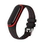 Xiaomi Mi Band 5/6 Lifestyle Rihm - Must/Punane