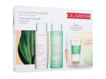 N&auml;opuhastuskomplekt kombineeritud ja rasusele nahale Clarins: Kreemjas puhastuspiim, 200 ml + puhastav toniseeriv losjoon, 200 ml + n&auml;okoorija, 15 ml