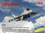Liimitav mudel ICM 72143 Ukrainian Fighter with HARM missiles MiG-29 "9-13" Radar Hunter 1/72