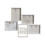 Fotoraam - DKD Home Decor - Standard - MDF Puit - Valge - 59 x 4 x 48 cm