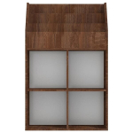 vidaXL laste ajakirjariiul, pruun tamm, 71 x 30 x 114 cm, tehispuit