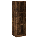 vidaXL raamaturiiul/telerikapp, suitsutamm, 36x30x114 cm, tehispuit