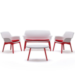 Aiam&ouml;&ouml;bli komplekt Bica Luxor Lounge Set valge/punane