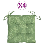 vidaXL toolipadjad 4 tk, lehemuster, 40 x 40 x 7 cm, kangas