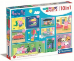 Puzzle 10 in 1 super v&auml;rvi peppa siga