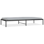 vidaXL metallist voodiraam, must, 90x200 cm