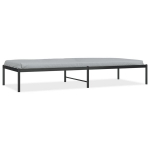 vidaXL metallist voodiraam, must, 80x200 cm
