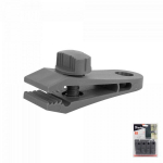 Reguleeritavad kinnitusklambrid Bradas Bungee Cord Clips, 8 tk, gray