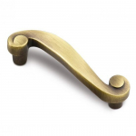 K&auml;epide 7421-805, 96mm, messing, kriimustatud, vintage, 4 tk.