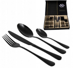 S&ouml;&ouml;giriistade komplekt, 24 tk, must