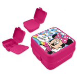 Mitmekambriline suupistekarp Disney Minnie Rainbows