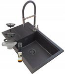 Graniit valamu, Louis, sifoon, k&ouml;&ouml;gisegisti kraan