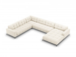 Pehme nurgadiivan Cosmopolitan Design Bali 7S-VUL, helebeež/must