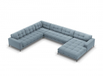 Pehme nurgadiivan Cosmopolitan Design Bali 7S-VUL, helesinine/must