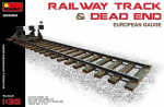 Liimitav mudel MiniArt 35568 Railway Track & Dead End (European Gauge) 1/35