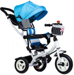 L&uuml;katav kolmerattaline EcoToys, sinine/valge