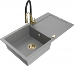 Graniitk&ouml;&ouml;givalamu Mexen Leo segisti ja sifooniga, Grey+Black/Gold