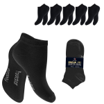 L&uuml;hikesed sokid Unisex Footstar 80037 mustad, 5 paari