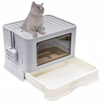 Suletav kassitoode labidaga K&M, 52x38x39 cm, hall