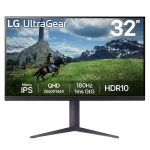 LG UltraGear | 32GS85Q-B | 32 in | Nano IPS | QHD 2560 x 1440 at 180 Hz | 350 cd/m&sup2;