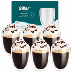 350ml termoklaaside komplekt kohvi tee jaoks topeltp&otilde;hjaga - 6 t&uuml;kki