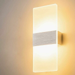 Seinavalgustid,12W LED Harjatud Hall klaasist Seinavalgusti 29CM Energiaklass A+