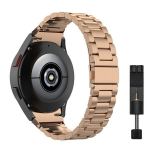 Roostevabast terasest nutikella rihm ilma vaheta Samsung Galaxy Watch 4, 5 ja 6 PRO 45mm, must