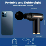 Musta stiili kaasaskantav n&auml;omassaažip&uuml;stol elektriline l&ouml;&ouml;kp&uuml;stol Masseerija keha l&otilde;&otilde;gastav LED-puuteekraaniga 4 vahetatav massaažipea