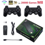 Arvutim&auml;ng Videom&auml;ngukonsool 2.4G topelt juhtmevaba kontroller m&auml;ngupulk 4K 20000 m&auml;ngud 64GB 32GB, 10000 games 64G