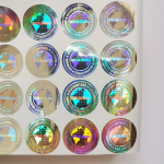 280tk 20mm L&auml;bim&otilde;&otilde;duga &Uuml;hekordne VOID Hologramm Kleebis, Originaal Autentne Pakend Tihend