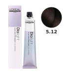 Loreal Dia Light juuksev&auml;rv v&auml;rvitud ja tundlikule juuksele, toon-toonis hapeeline v&auml;rvimine, ammoniaagivaba, 50ml 5.12 helepruun tuhk-opaalne