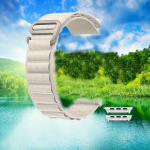 Nutikell Vastupidav m&auml;gine punutud nailonist kellarihm Apple Watchile., Juoda