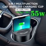 55W Autos Telefoni Kiire Laadimisjaam USB C PD Kiire Traadita Laadimise Topp.