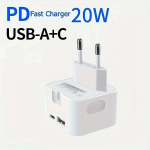 20W USB C Laadija USB A+C Kiirlaadija Adapter