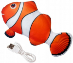 M&auml;nguasi kassile liikuv kala Nemo, 28 cm, oranž/valge