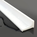 Kaasaegne PVC veekindel vannitoa pritsmekaitse riba , Baltas