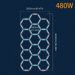 1tk Garaaži Valgusti Kuusnurk LED Lamp, Suure Tõhususega Kenyja LED Valgusti. , HC-4624-440
