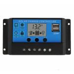 P&auml;ikeseenergia laadimiskontroller P&auml;ikesepaneeli regulaator 12V/24V regulaator USB 10A