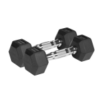Kummiga kaetud malmist hantlid Rebel Active Hex 2x3kg